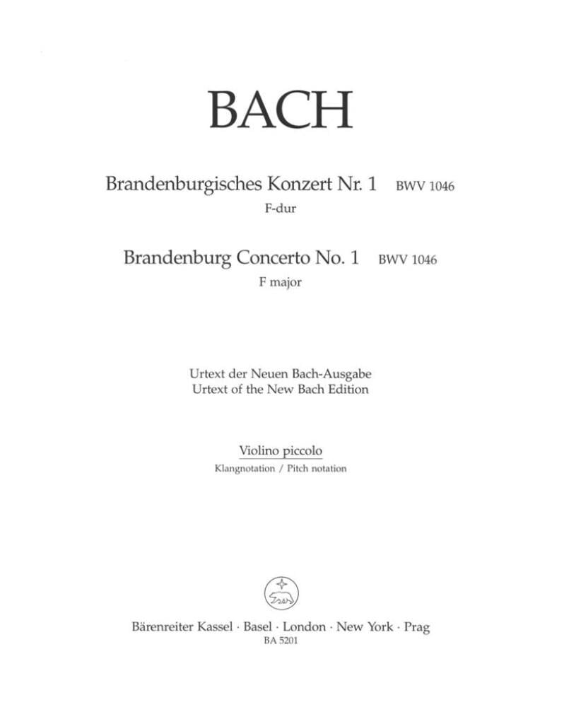 Brandenburg Concerto No. 1 & Org. Version Sinfonia